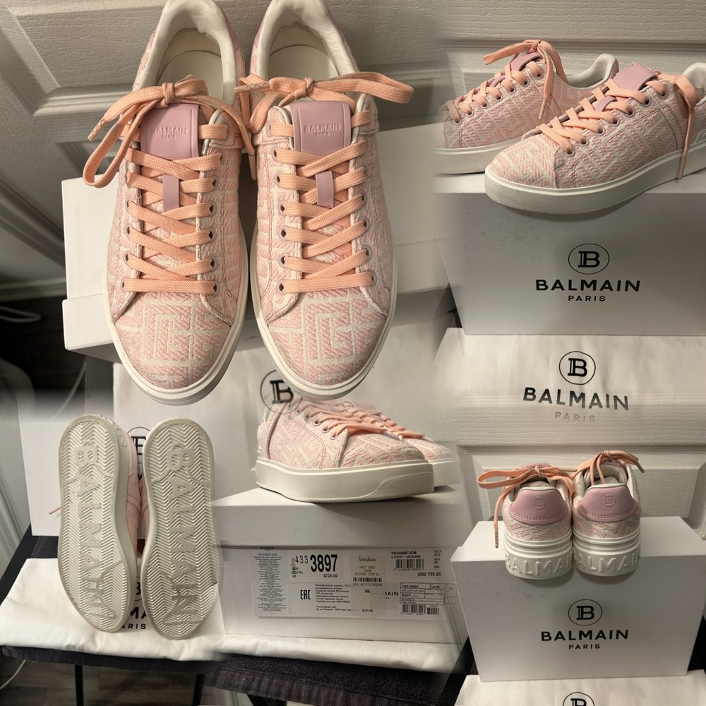 EUC BALMAIN Sneakers- 💯% Authentic